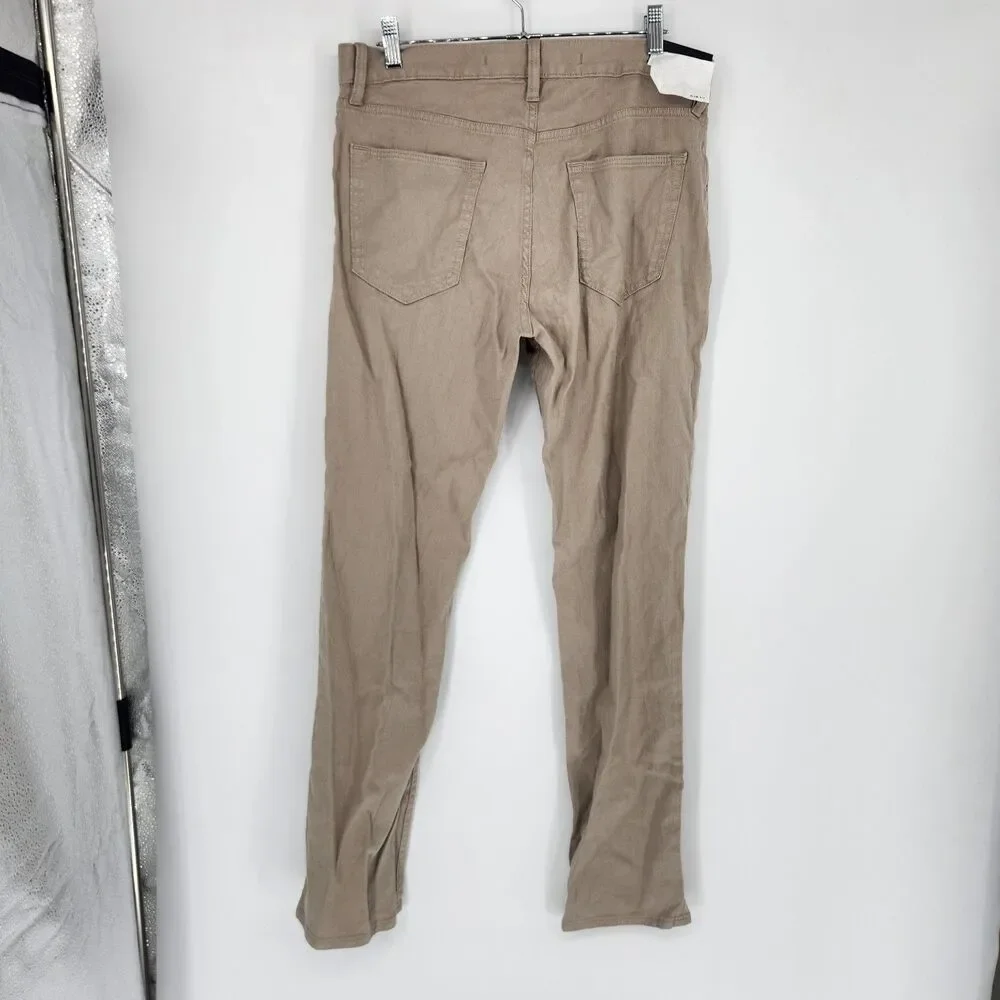 Banana Republic Men's 31X32 Linen Blend Slim Khaki Traveler Pants NWT $130